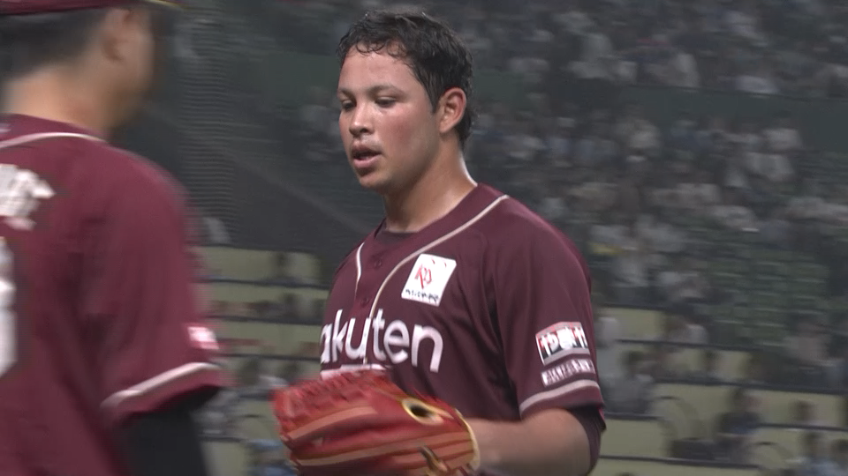 7回裏・Eヤフーレ 移籍後初勝利へ!! 7回1失点の好投!!
