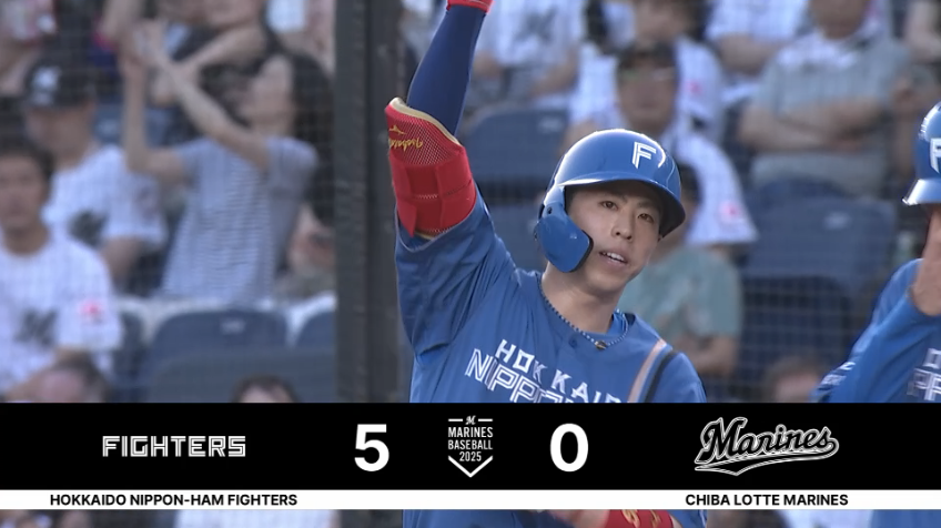 2回表・F五十幡亮汰 自身も生き残るセーフティースクイズで追加点!!