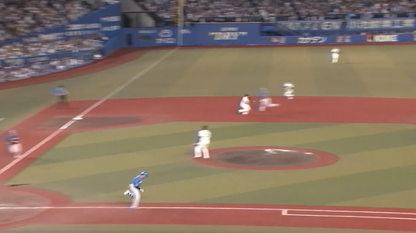 5回表・M安田尚憲 三遊間のゴロを上手く反応してダブルプレー!!