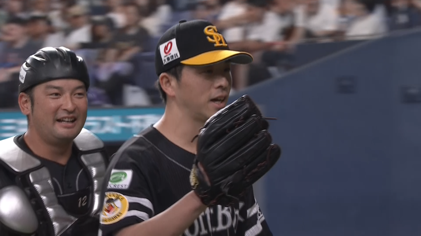1回裏・H大関友久 初回ノーアウト満塁のピンチを招くも無失点に抑える!!