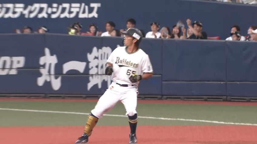 1回裏・B福田周平 復帰初戦初打席でいきなり安打を放つ!!