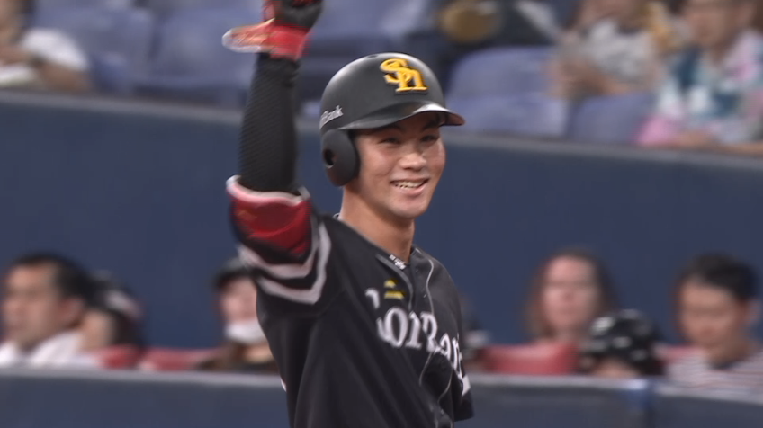 3回表・H庄子雄大 センターへプロ初ヒットを放つ!!