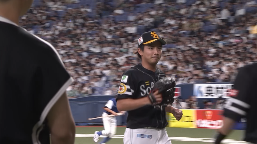8回裏・H大野稼頭央 1イニングを無失点に抑える好リリーフをみせる!!