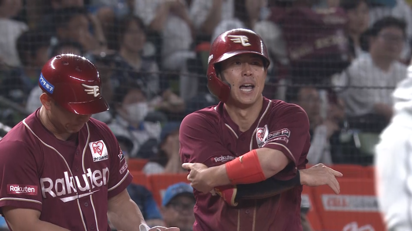 6回表・E鈴木大地 代打成功!! 今日チーム初ヒットとなる3ベースでチャンスメイク!!