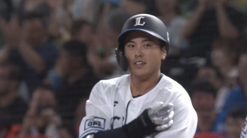 8回裏・L仲三河優太 プロ初打席初ヒット初打点となるタイムリー!!