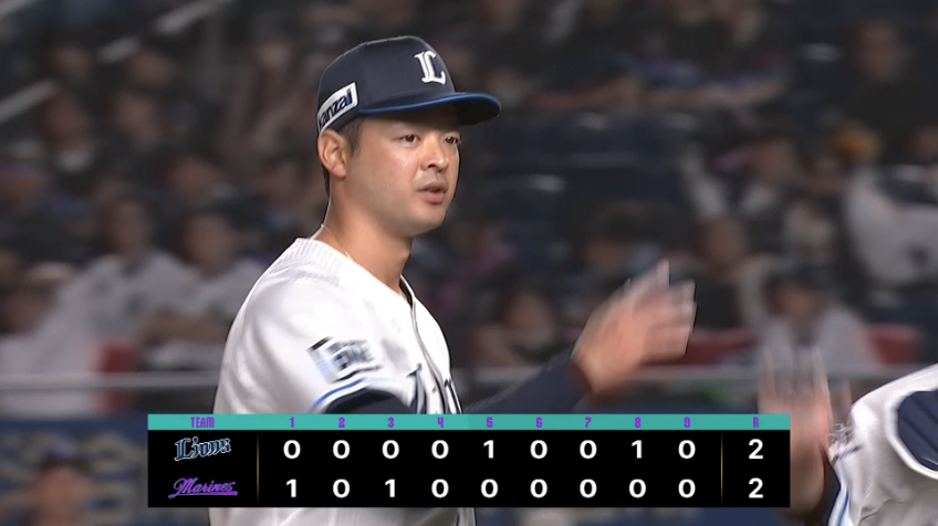 9回裏・L黒木優太 一打サヨナラの緊急登板で満塁のピンチを迎えるも抑える!!