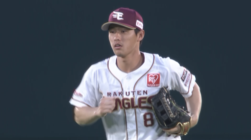 3回表・E辰己涼介 強肩発動!! タッチアップを阻止する好プレー!!