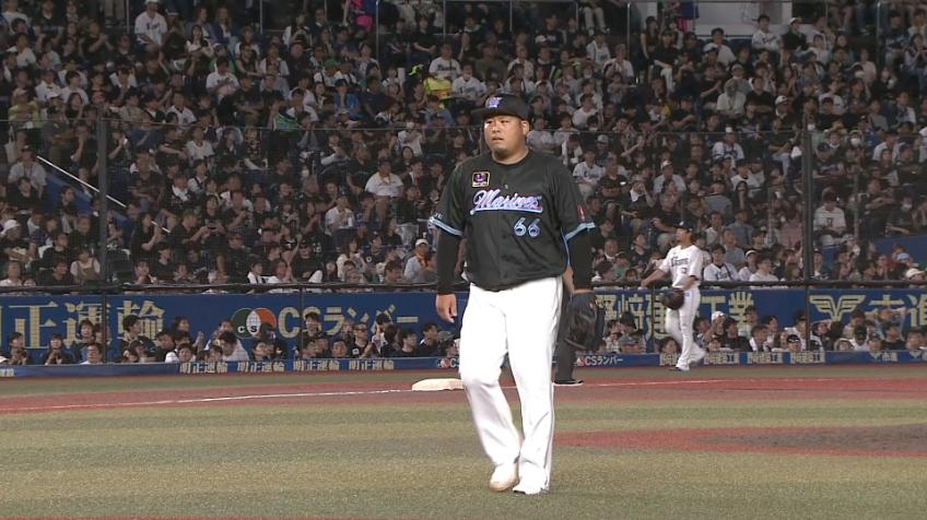 8回表・M澤田圭佑 ピンチで登板し2者を2球で抑える!!