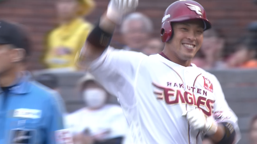 6回裏・E堀内謙伍 バットを折りながらもセンター前のタイムリー!!