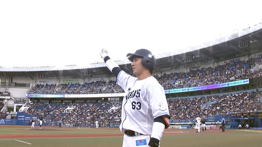 1回表・L長谷川信哉 初球打ち!! レフトスタンドへのソロホームラン!!
