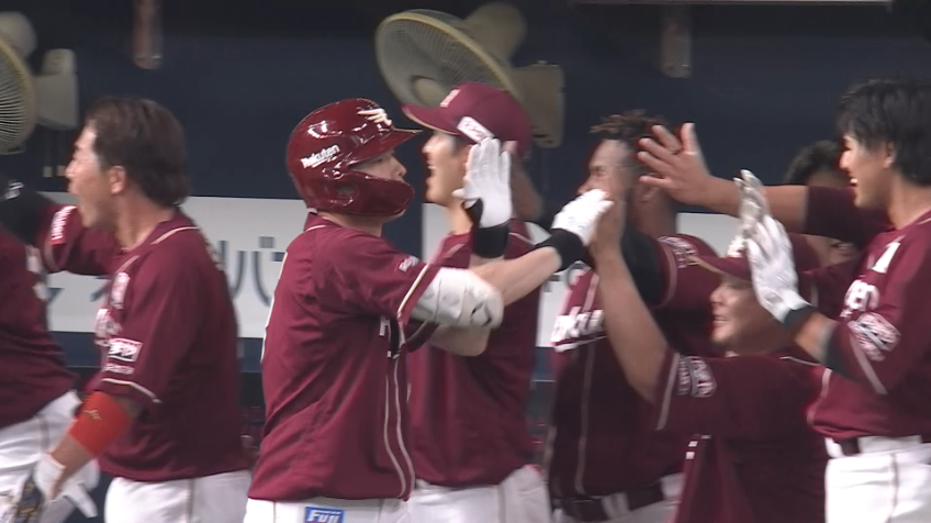 6回表・E辰己涼介 ライトへの逆転満塁ホームラン!!