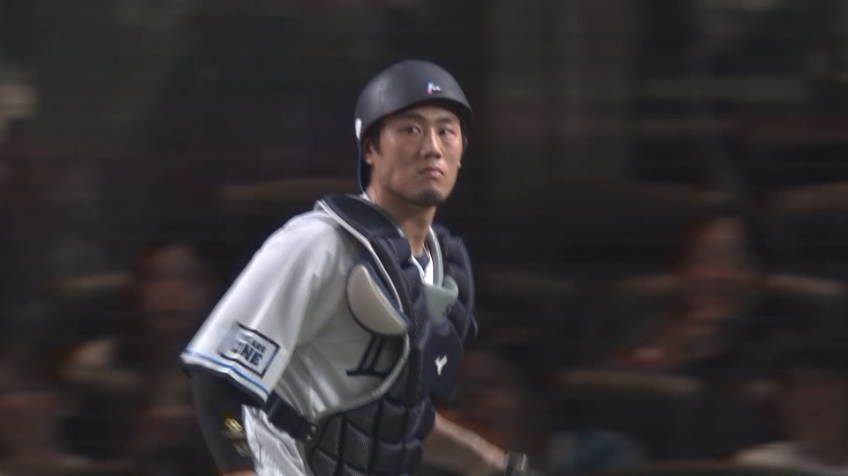 6回表・L牧野翔矢 盗塁阻止!! 素早い送球で進塁許さず!!