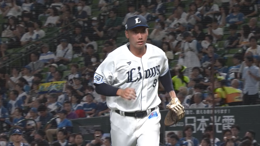 6回表・L村田怜音 強烈な当たりを体で止めた!!