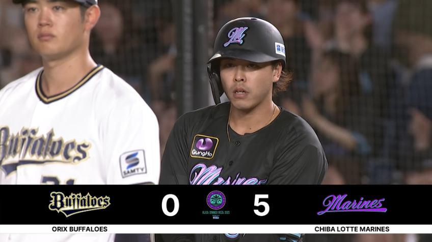 6回裏・M小川龍成 今度はレフト前へ!! 2打席連続技ありタイムリー!!