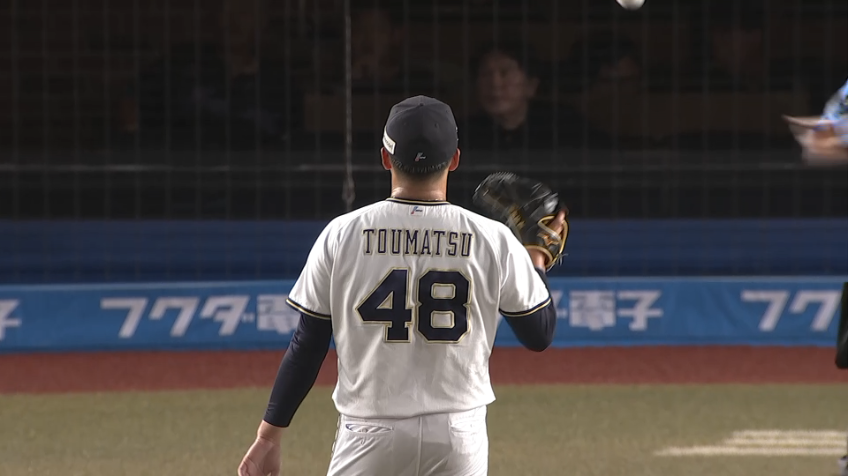 7回裏・M東松快征 鋭い変化球でプロ初奪三振を奪う!!
