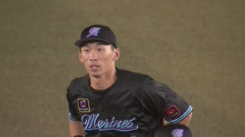 9回表・M高部瑛斗 最後はファインプレー!! センター前に落ちそうな打球をスライディングキャッチ!!
