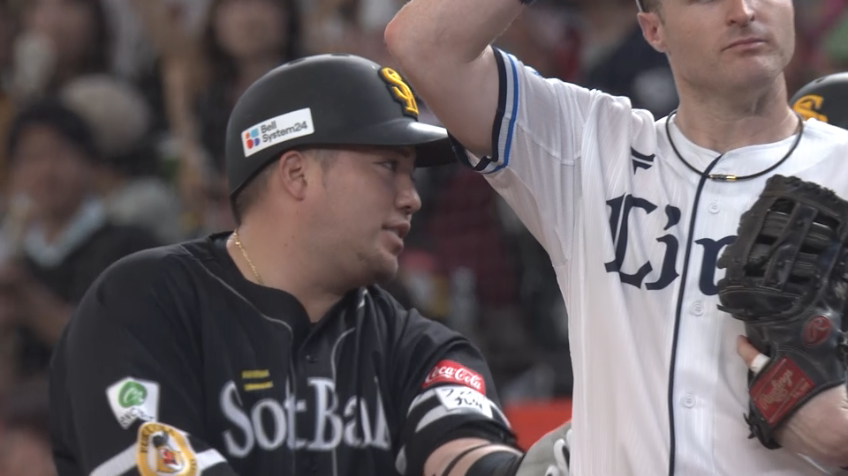 3回表・H山川穂高 レフト前へのタイムリーヒットでさらなる追加点!!