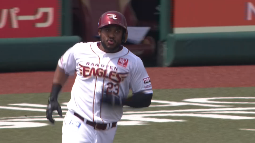2回裏・Eフランコ 逆風を切り裂く一発で試合を振り出しに戻す!!