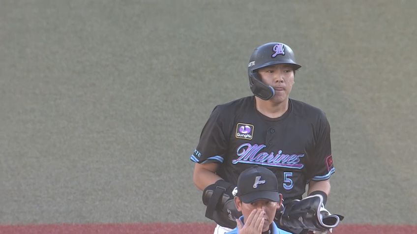 2回裏・M安田尚憲 センター返し!! 連打で貴重な追加点!!