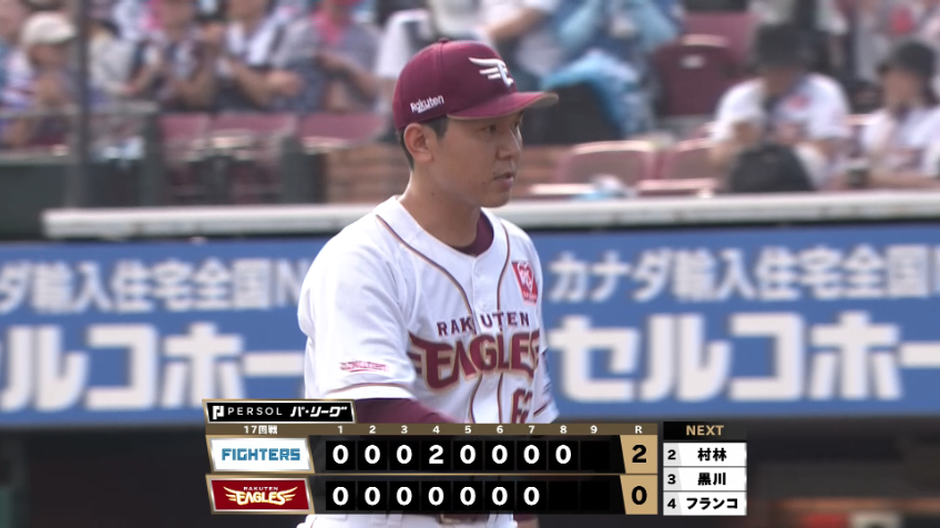 8回表・E西口直人 3者凡退でストレート150km越えの好ピッチング!!