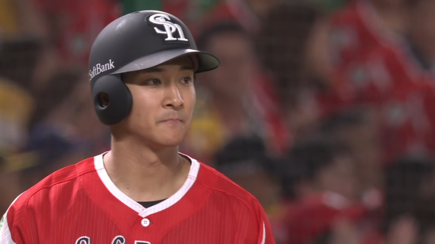 6回裏・H柳町達 ライトへ鋭い打球のタイムリーを放ち一気に逆転!!