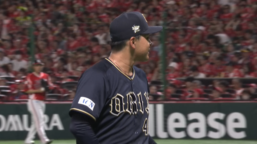 3回裏・B東松快征 プロ初先発!! この回最後は空振り三振を奪う!!
