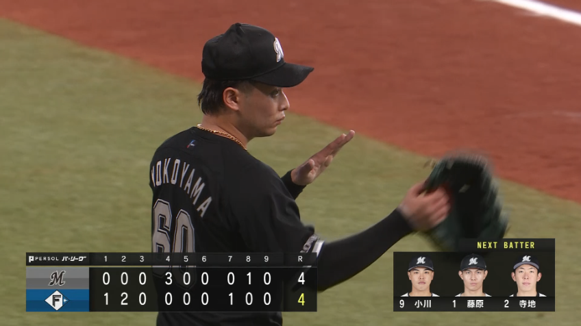9回裏・M横山陸人 2イニングを2奪三振被安打0の好リリーフ!!