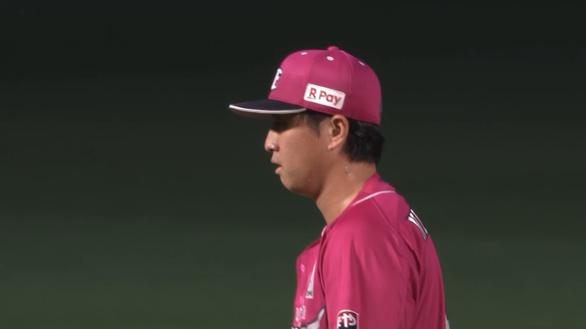 7回表・E西垣雅矢 好リリーフ!! 最後は変化球で空振り三振!!