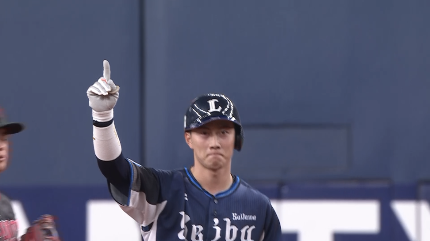 7回表・L長谷川信哉 猛打賞の活躍!! 今日2本目の2ベースでチャンス拡大!!