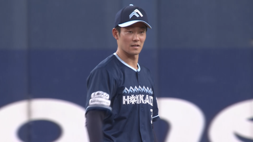 5回裏・F石井一成 好守連発!! 華麗なジャンピングスローでアウトに!!