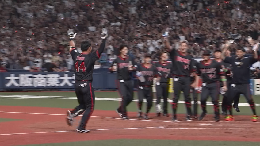 9回裏・B頓宮裕真 劇的な幕切れ!! 今季第9号は逆転サヨナラ3ランHR!!