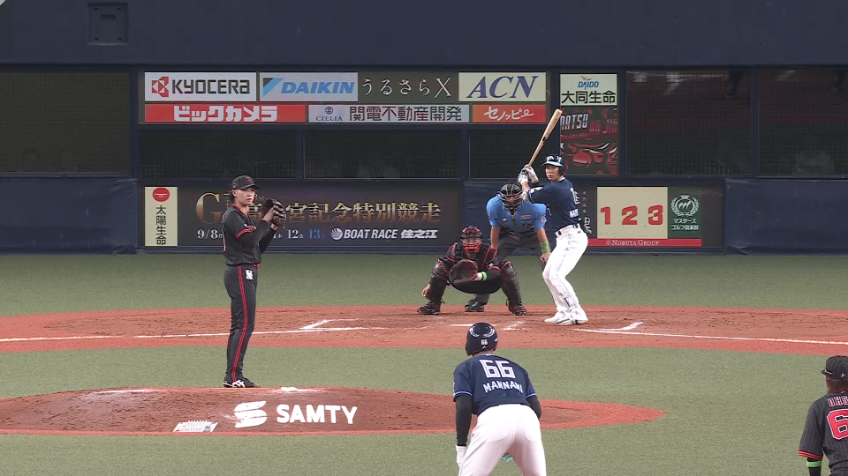 9回表・B片山楽生 ドラ6ルーキーが躍動!! 2イニングを無失点に抑えプロ初勝利!!