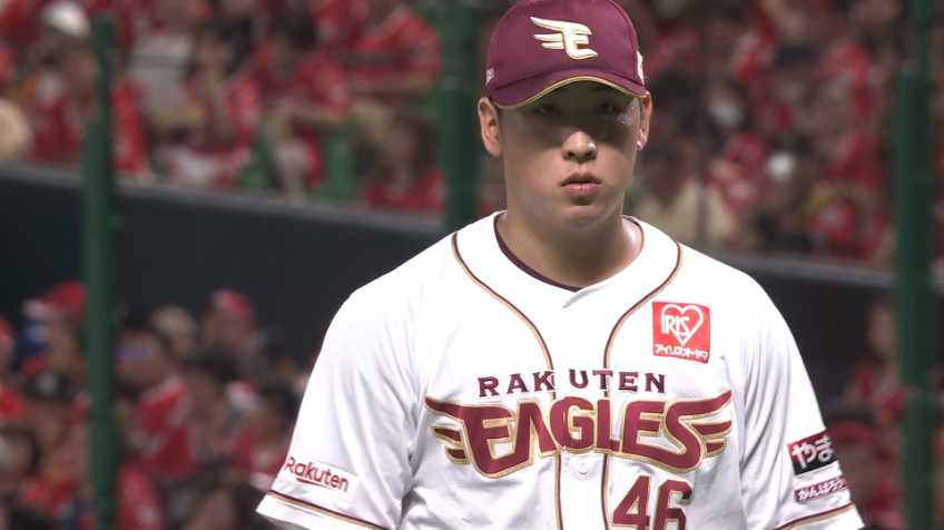 8回裏・E藤平尚真 この回のアウトをすべて三振で奪う!!