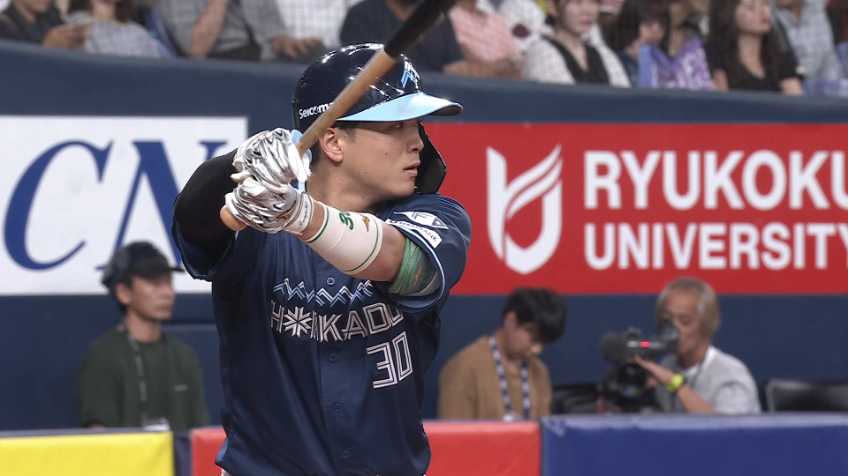 6回表・F郡司裕也 レフトスタンドに突き刺さるようなホームラン!!