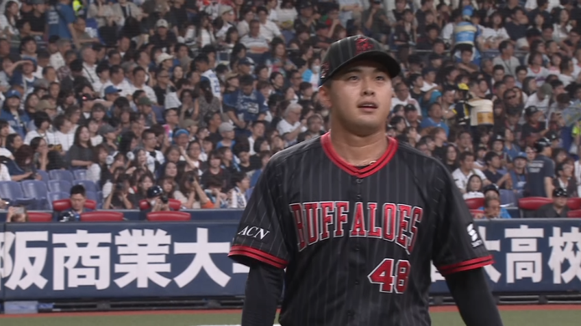 7回表・B東松快征 1回2奪三振の好投で抑える!!