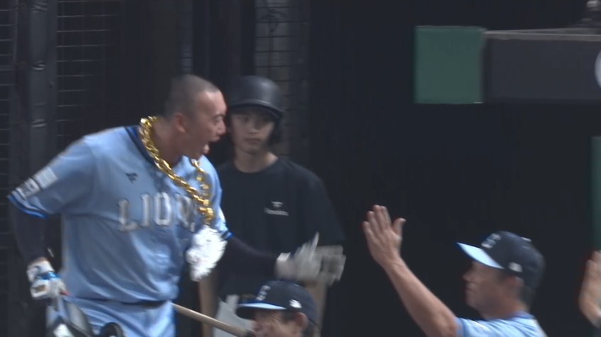 10回裏・L村田怜音 プロ初アーチ!! 代打起用に応える同点ソロHR!!