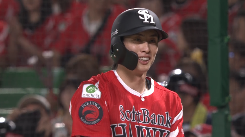 2回裏・H周東佑京 センターへ追加点となるタイムリーヒット!!