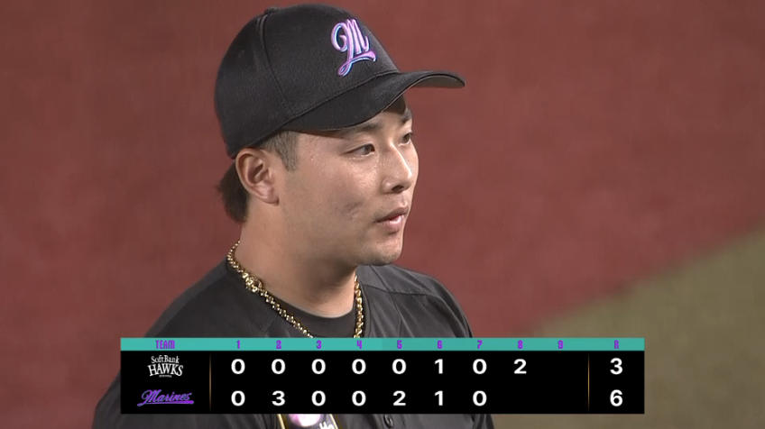 8回表・M横山陸人 2アウト1,3塁の場面で登板し2球で火消しに成功!!