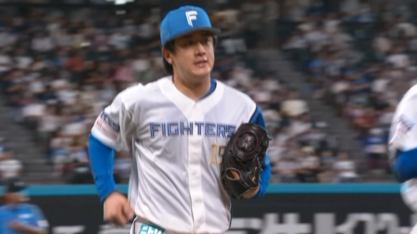 5回表・F北山亘基 三振を奪い、スコアボードに0を並べる!!