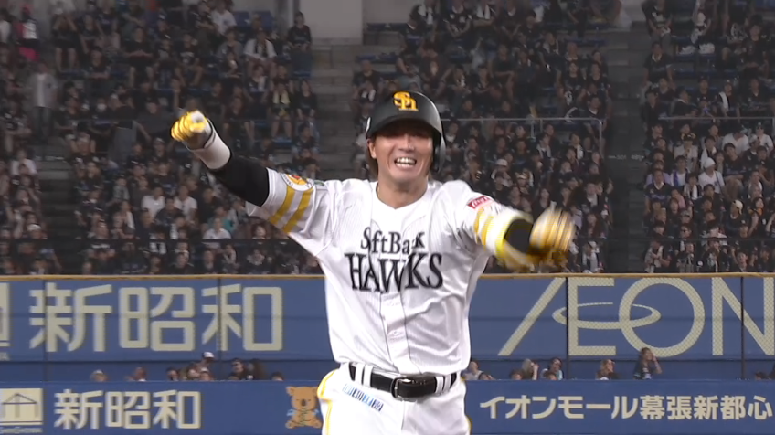 6回表・H佐藤直樹 勝ち越しとなるライトへのタイムリーヒット!!