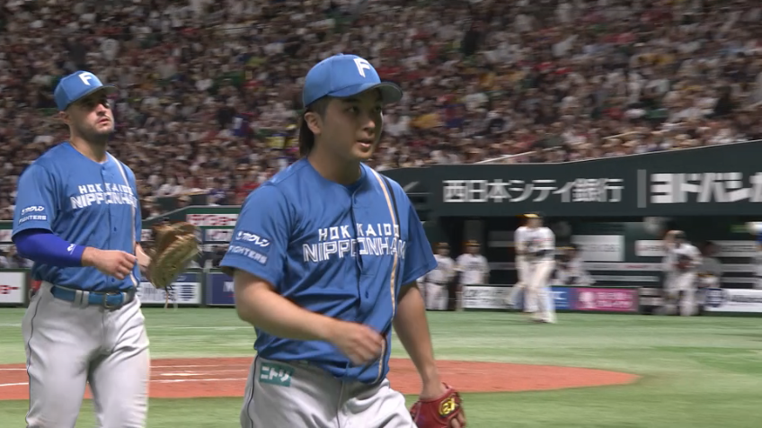 8回裏・F山本拓実 3者凡退に抑える好リリーフで流れを呼び込む!!