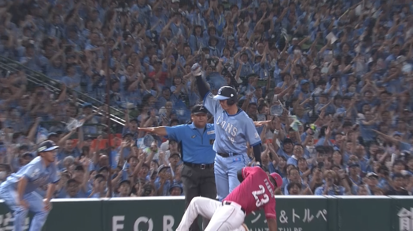 8回裏・L村田怜音 ダメ押しの2点タイムリー2ベースヒットを放つ!!