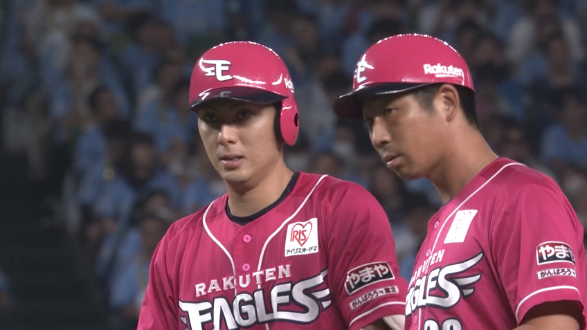 8回表・E村林一輝 左中間を破る2点タイムリー2ベースを放つ!!