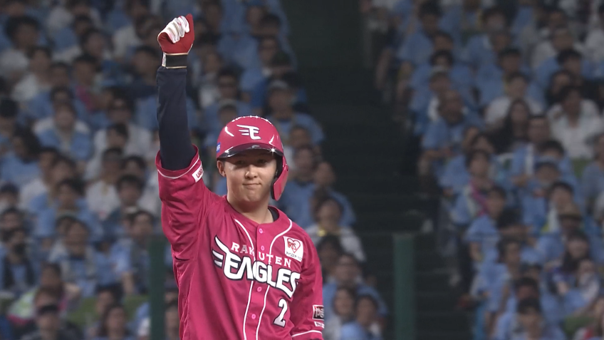 8回表・E太田光 センターオーバーのタイムリー2ベースで追加点を挙げる!!