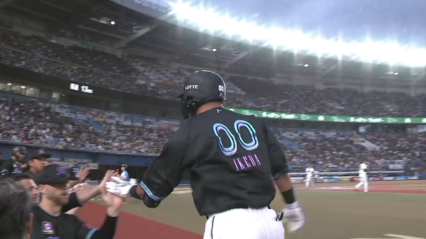 4回裏・M池田来翔 レフトへの犠牲フライですぐさま追いつく!!