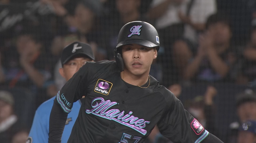 9回裏・M小川龍成 センターへのタイムリーを放ち土壇場で同点に追いつく!!