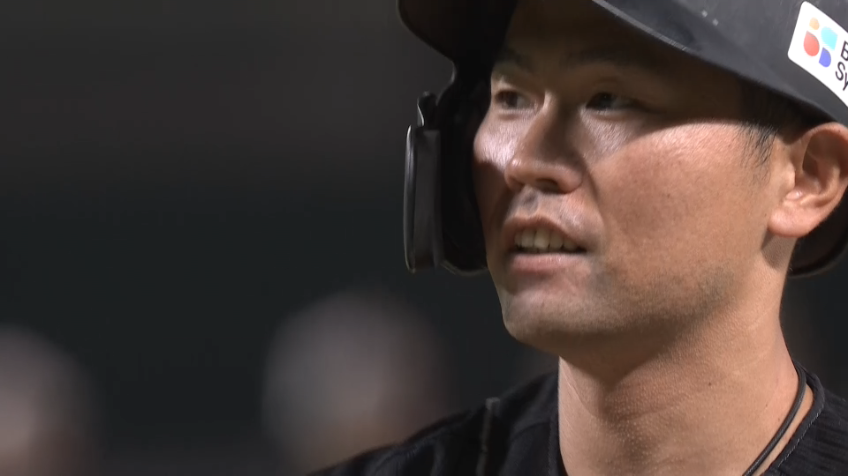 7回裏・H中村晃 代打で貴重な追加点となるタイムリーヒットを放つ!!