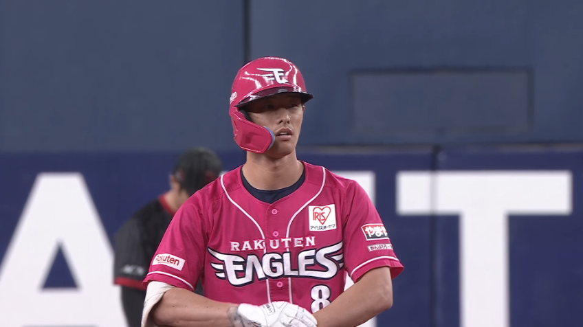 5回表・E辰己涼介 チャンスの場面で2点タイムリー2ベースを放つ!!