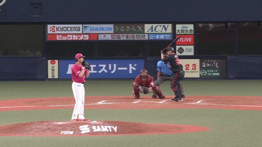 7回裏・E西垣雅矢 ピンチの場面で登板も最後はストレートで見逃し三振!!