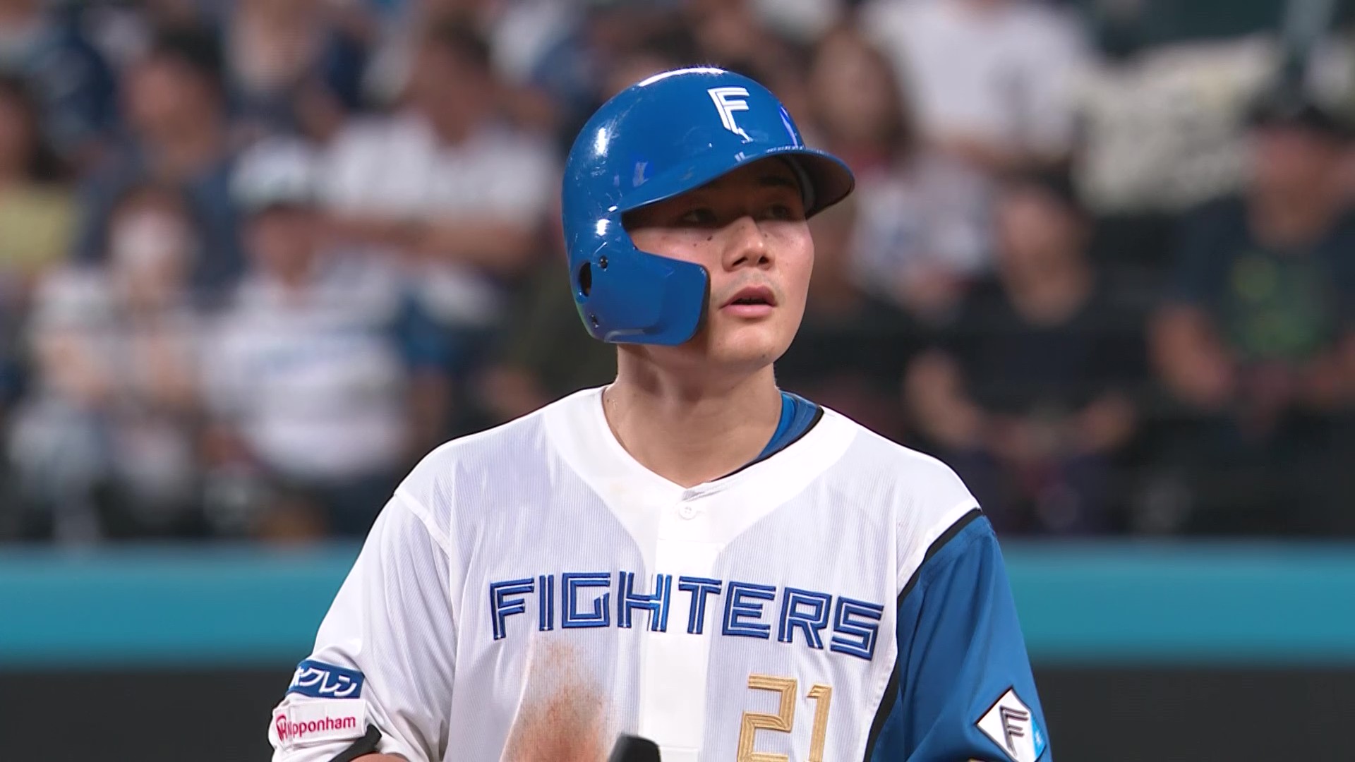 5回裏・F清宮幸太郎 センター後方へのタイムリー2ベース!!